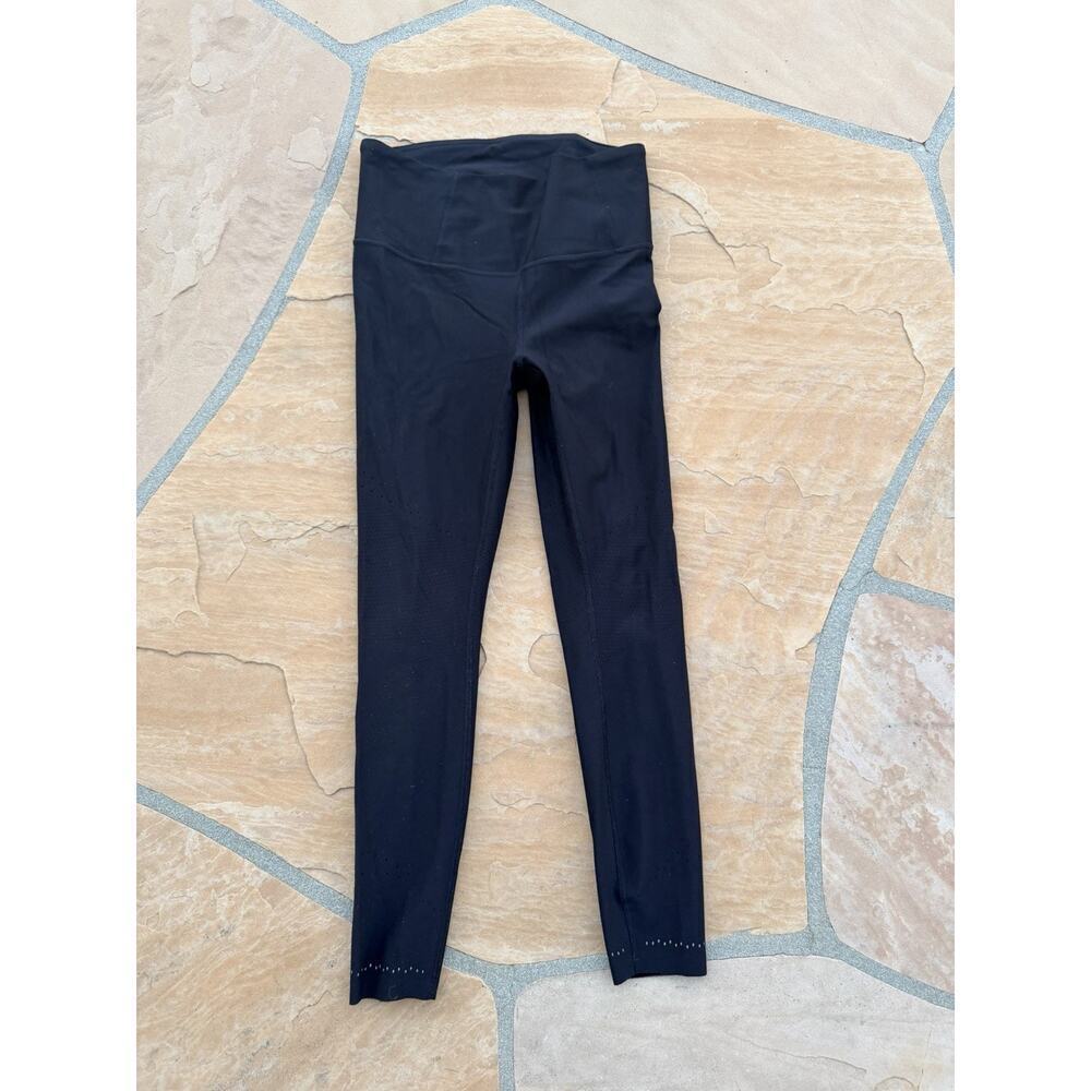 Lululemon Zoned In Tight 27" Womens 10 Black High Rise Running Yoga Athletic BZ